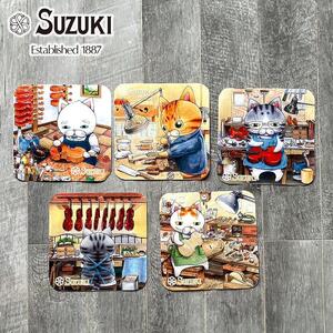 バイオリン職人をモデルにした高級ハンドタオル ５点セット タオル