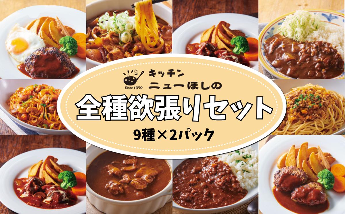 
            キッチン  ニューほしの  全種欲張りセット【9種×各2パック】　【11100-2442】
          