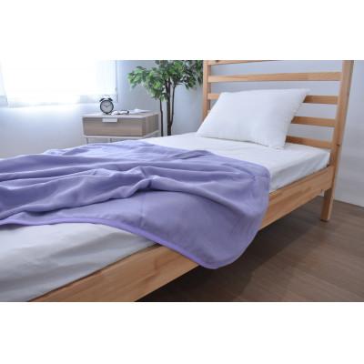 ふるさと納税 蒲郡市 和晒し　5重ガーゼケット_ブルー【G0121】