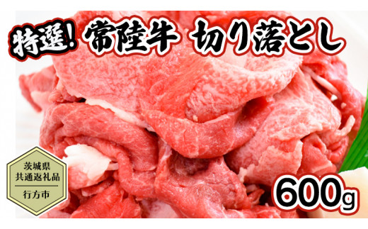 
【茨城県共通返礼品／行方市】 常陸牛 切り落とし 約600g 牛肉 牛 ひたち牛 ブランド牛 贈答用 国産 黒毛和牛 最高級 切り落とし スライス しゃぶしゃぶ カレー 煮物 [CF006ya]
