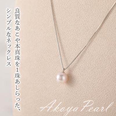 ふるさと納税 大分市 プラチナ850　あこや本真珠　パールネックレス　1珠　真珠8.5mm_T04002 |  | 01
