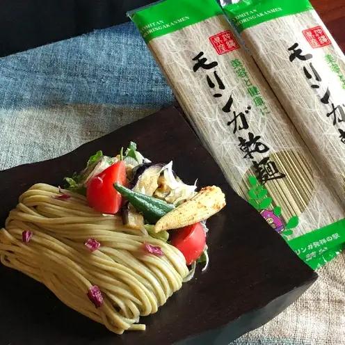 【沖縄ウスリファーム】よみたんモリンガ乾麺（160gx4袋セット）