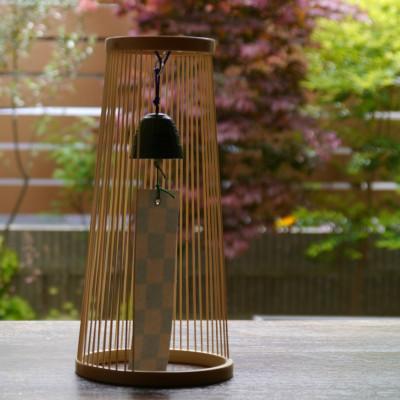 ふるさと納税 静岡市 駿河竹千筋細工 置き風鈴「初風25」