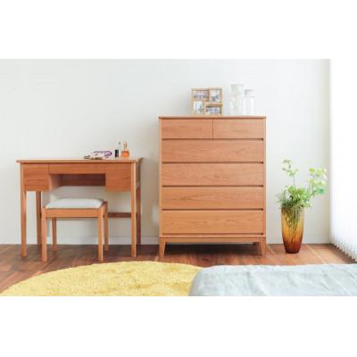 ふるさと納税 旭川市 旭川家具 MUKU工房オリジナル ムク チェスト チェリー_03229