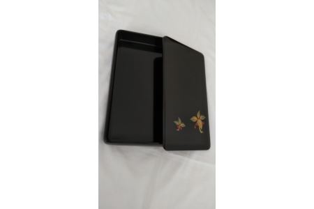 川連漆器 筆箱・藪柑子蒔絵 漆器 漆器 【遠田漆器店】[H6102]