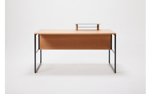 
            パソコンデスク リモートワーク オーク 140 ミニシェルフ付 WAAKstation2OK 1407 minishelf
          