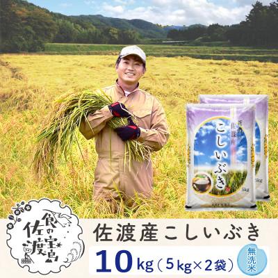 ふるさと納税 佐渡市 【予約】佐渡島産こしいぶき 無洗米10Kg(5Kg×2袋) 令和7年 〜農薬5割減〜