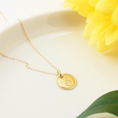 ふるさと納税 甲府市 【K18】イニシャルペンダントネックレス イニシャル:S |  | 01