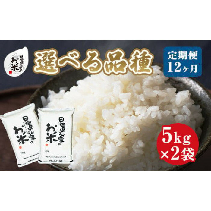 【ふるさと納税】22-13.【品種が選べる！】日置さん家のお米　12ヶ月定期便　5kg×2袋×12回