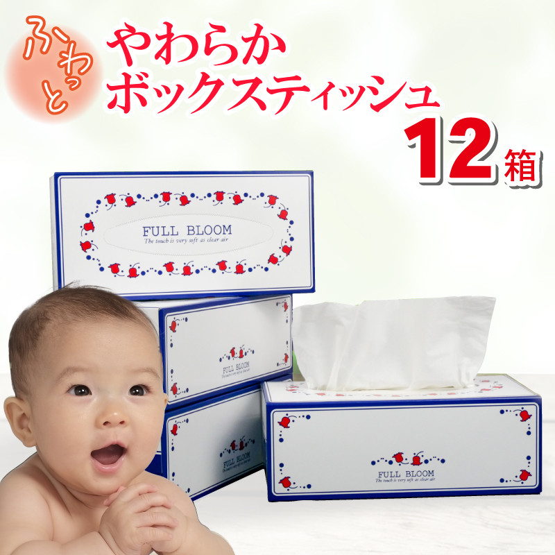 
                  ティッシュ ペーパー ボックス 12箱 柔らかめ やわらか ティッシュ パルプ100 花粉症 日用品 ボックスティッシュ ティッシュペーパー 消耗品 防災 備蓄 生活用品 沼津 原町加工紙 
                