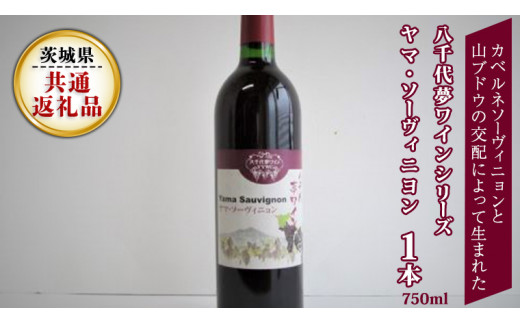 八千代夢ワインシリーズ　ヤマ・ソーヴィニョン(赤ワイン)１本(茨城県共通返礼品 八千代町) 国産 ワイン 赤ワイン [BW002sa]