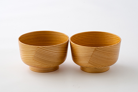 【大館曲げわっぱ】おわん(小)2ヶセット 【配送日指定不可】　205P6011