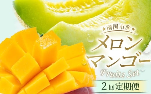 【年2回定期便】メロン・マンゴー (指定月発送)   | 定期便 マスクメロン 西島マンゴー フルーツ 果物 厳選 高級 青肉メロン 人気 デザート ギフト プレゼント 贈り物 くだもの 旬 お取り寄せ ギフト メロン 甘い メロン 高糖度メロン 先行予約 産地直送マンゴー メロン 高知県 南国市