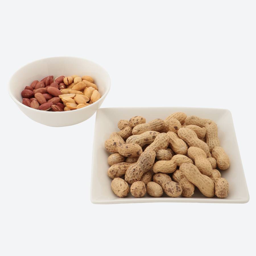 特選さやつき煎り豆、手剥き煎り豆落花生（7袋セット）