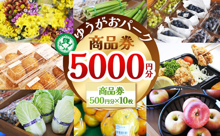 【ふるさと納税】ゆうがおパーク商品券 5,000円分 | 栃木県 下野市