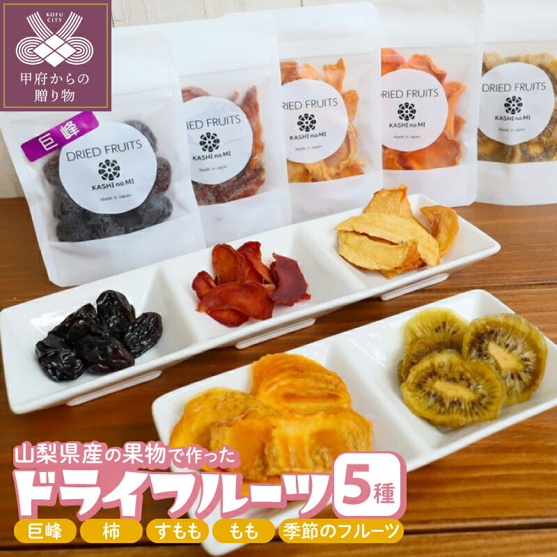 【ふるさと納税】 ドライフルーツ セット アソート 5種 ぶどう 巨峰 柿 すもも もも 季節のフルーツ 果物 甘味 酸味 香り 果汁 食物繊維 さっぱり ソルダム 白鳳 なつっこ ポリフェノール 常温 おやつ 朝食 スイーツ k050-026