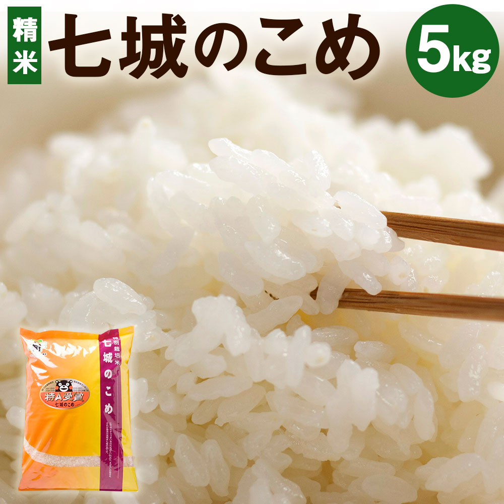 【ふるさと納税】七城のこめ 精米 5kg ヒノヒカリ ひのひかり 《30日以内に出荷予定(土日祝を除く)》 お米 米 白米 九州産 熊本県産 送料無料