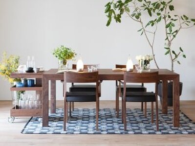 CARAMELLA Dining Table 84154 walnut