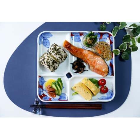 有田焼 One Plate 1+3 椿(赤) 三光堂 皿 食器 A24-62