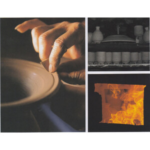 【信楽焼】つる付粉引無地花入れ・花瓶・  花器 nha-044