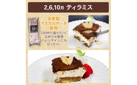 【4回定期便】 4種 ケーキ 定期便 バスクチーズケーキ クランブルーチーズケーキ ティラミス チョコレートテリーヌ スイーツ 冷凍 スイーツ定期便  手作り デザート ケーキ定期便 卵 お菓子 洋菓