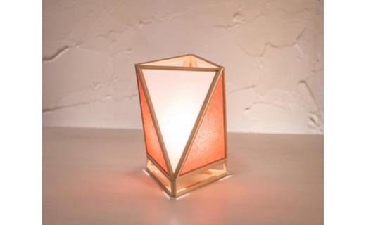 
            【照明／国産檜】スタンドライト『彩 sai』 白×緋　A527-C
          