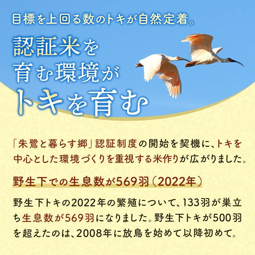 佐渡産コシヒカリ 朱鷺と暮らす郷（5kg）195969-0007