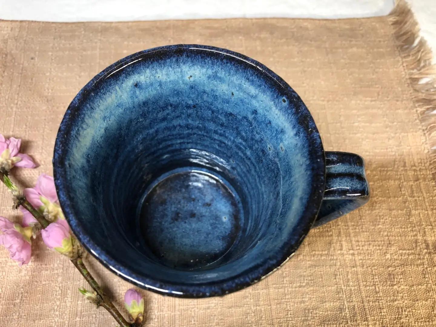 陶器のカップ(縦長)(桜灰釉)|カップ