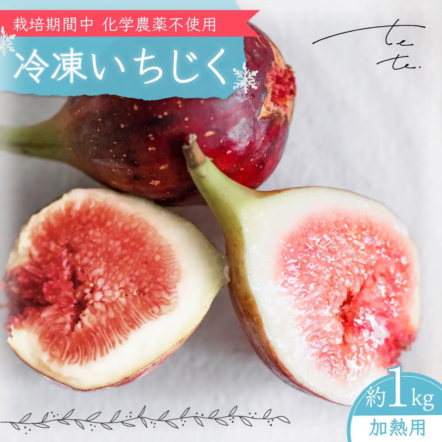 冷凍・朝採れ完熟いちじく 1kg（加熱用） / いちじく イチジク フルーツ 果物 冷凍 朝採れ 完熟 岐阜市 / tete.[ANJZ003]