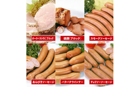ソーセージ パストラミ 焼豚 6種 セット 1080g