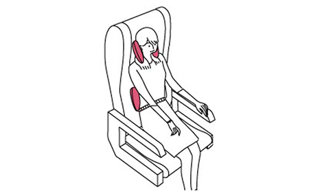 【快適グッズ】リボン型ネックピロー マルチ