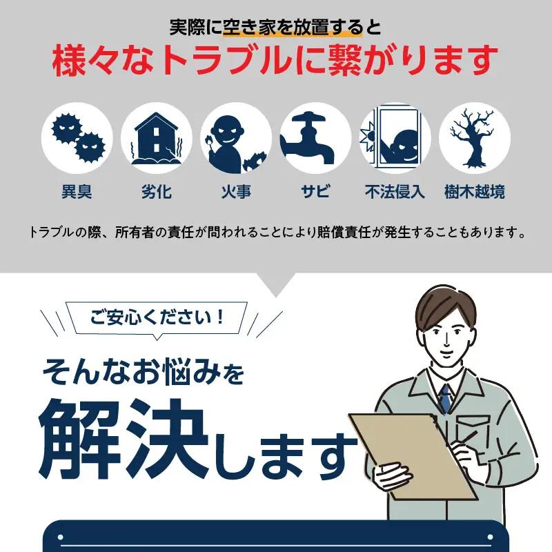 空き家管理サービス　お試し１回プラン｜空き家 点検 常滑市