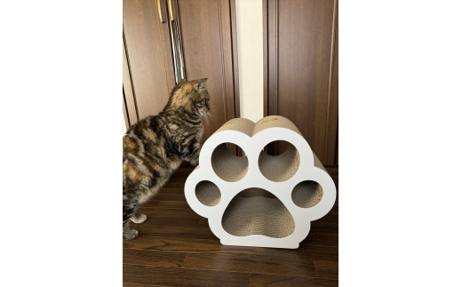 
                  ねこの爪とぎ　にくきゅうCT　【カラーが選べる、ホワイト・クラフト 】
                