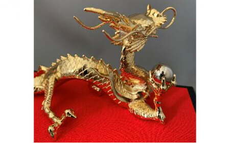 ［高岡銅器］ 龍 曙 金メッキ インテリア 工芸品 装飾品 民芸品 伝統技術  FAD-1238