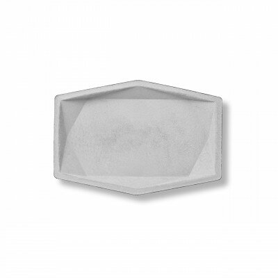 【ふるさと納税】colm多角形レザートレイL グレー「立体成型してつくった本革製多角形トレイ」【1404522】