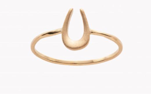 K18 ホ－スシュ－リング つや消し仕上げ sese urban mining jewelry 指輪 ジュエリー レディース アクセサリー