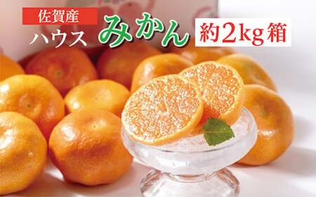 b-374 ハウスみかん 佐賀産 約2kg 箱