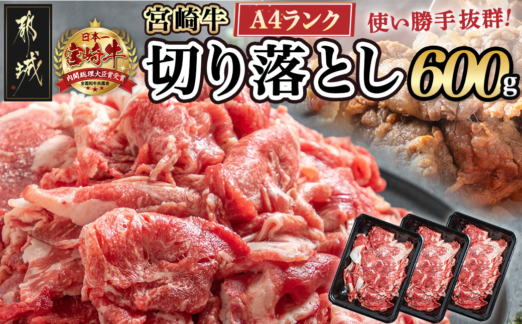 宮崎牛切り落とし600g_AA-2607
