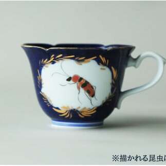 ジェレミー カップ＆ソーサー 珈琲碗皿 紅茶碗皿 アンティーク風 -昆虫シリーズ- A40-260_イメージ5