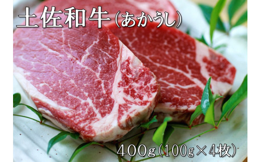 
Ｂ-49　土佐和牛特選ヒレ肉400ｇ　特製ソース２種付【ステーキ用】
