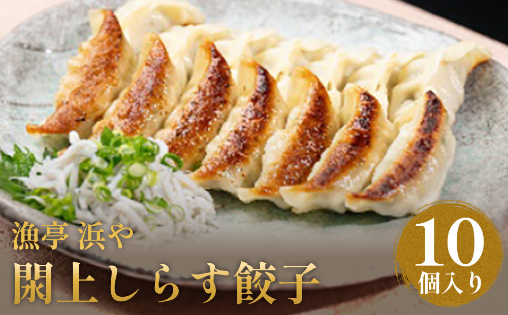 
            漁亭 浜や　閖上しらす餃子10個
          