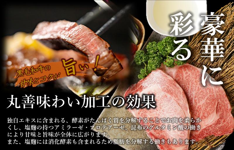 黒毛和牛 ロースステーキ 2枚 総量 500g【氷温熟成×極味付け 国産 牛肉 経産牛 すてーき 訳あり サイズ不揃い】  mrz0002