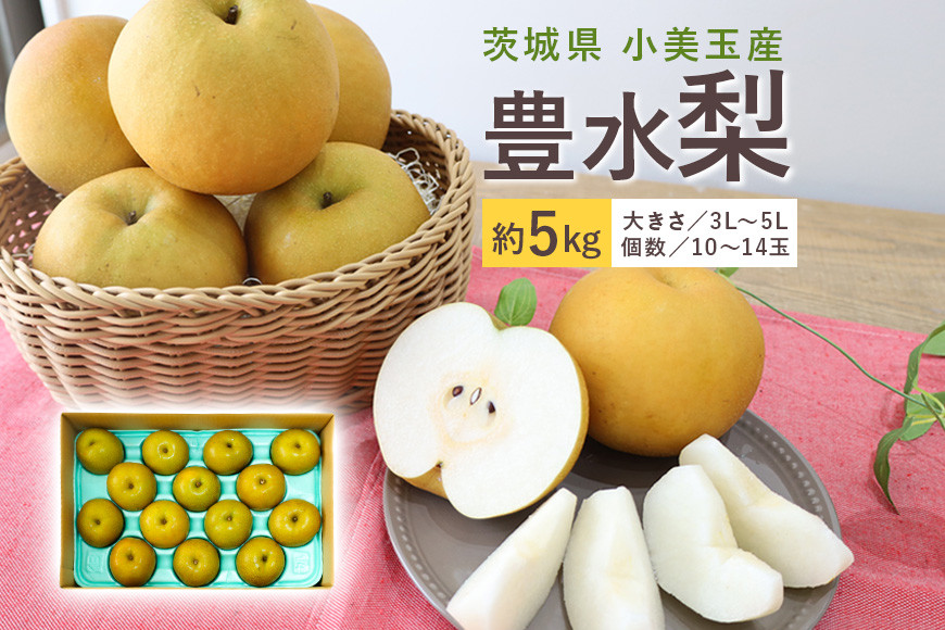 
                  【数量限定 / 夏季限定】 梨（豊水） 約5kg 梨 なし ナシ 日本梨 ほうすい ホウスイ 17-D 【8月下旬～9月上旬発送予定】
                