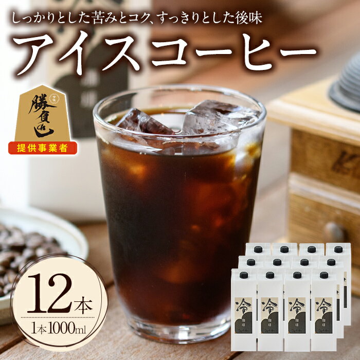 【ふるさと納税】＜6月1日受付開始＞＜期間限定＞アイスコーヒーリキッド(計12L・1L×12本)珈琲 飲み物 飲料 紙パック 勝負めし 【104000700】【樹豆珈琲】