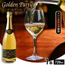 【ふるさと納税】GOLDEN PARTY ゴールデンパーティ 720ml × 1本 スパークリング梅酒 株式会社河内ワイン《30日以内に出荷予定(土日祝除く)》アルコール ワイン 梅酒 酒 大阪府 羽曳野市