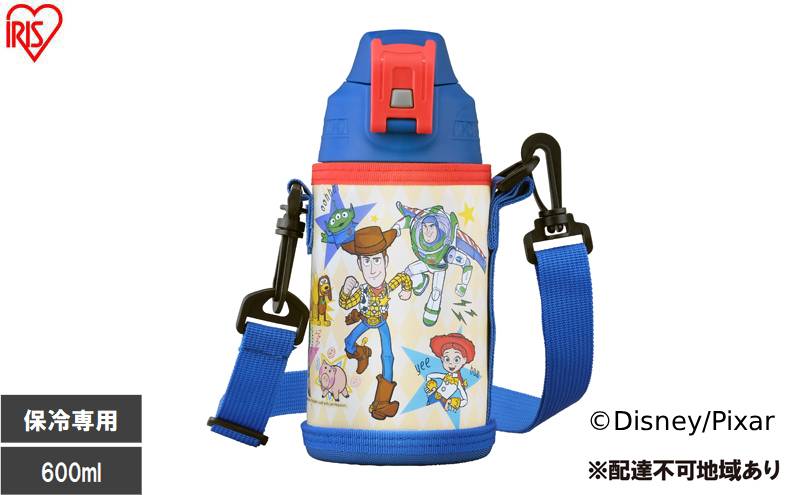 真空断熱ダイレクトボトル DBR-600 トイストーリー (TOY STORY) 水筒 600ml 保冷 ステンレスボトル 真空断熱 直飲 ワンタッチ カバー付 子供 小学生 幼稚園 保育園 運動 キッズ ディズニー トイストーリー スポーツドリンク対応 アイリスオーヤマ