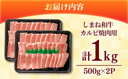 【焼肉におすすめ!】しまね和牛カルビ 1kg(500g×2) 和牛 牛肉 焼き肉 島根県雲南市/フジキコーポーレーション株式会社[AIEA011]