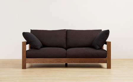 （ウォールナット）AUTHENTICITY FINE SOFA RB GR（グレー） No.777-10