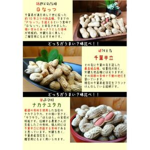 千葉産落花生三種味比べセット(Qなっつ、千葉半立、ナカテユタカ)各250g総重量750g【1360655】