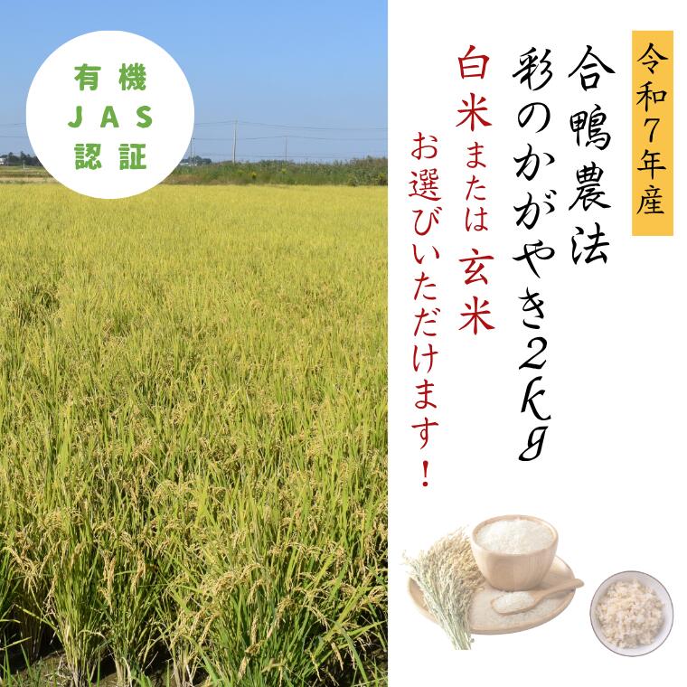 【ふるさと納税】【令和7年産】合鴨農法　彩のかがやき2kg≪選べる！白米or玄米≫